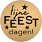 Klika - Etiket | Cadeauetiket | papier | Fijne feestdagen | ∅45mm | goud/zwart | rol à 500 stuks
