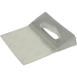 Klika - Etiket | Deltalockhanger | pP | 50.8x50.8mm | transparant | 500 stuks