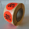 Klika - Etiket fluor rood 27mm -30% 500/rol