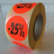 Klika - Etiket fluor rood 35mm 25% korting 500/r