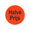 Klika - Etiket fluor rood 35mm Halve Prijs 500r