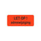 Klika - Etiket fluor rood 38x15mm Adreswijziging