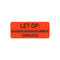 Klika - Etiket fluor rood 38x15mm Bankrekening - 20 stuks