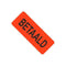 Klika - Etiket fluorrood 50x21mm BETAALD 500/rol