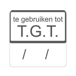 Klika - Etiket gebruiken TGT wit/magenta 25x25mm