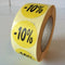 Klika - Etiket geel 27mm -10% 500/rol - 40 stuks