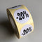 Klika - Etiket wit 27mm -20% 500/rol - 40 stuks