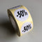 Klika - Etiket wit 27mm -50% 500/rol - 40 stuks