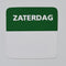 Klika - Etiket zaterdag wit/groen 25x25mm 500 st - 20 stuks
