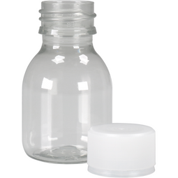Klika - Fles | petfles | Gerecycled PET | met dop | 60ml | transparant | 36 stuks