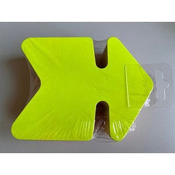 Klika - Fluor pijl 16x24 cm fluor geel 25 stuks - 11 stuks