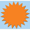 Klika - Fluor ster 15 cm fluor oranje 50 stuks - 10 stuks