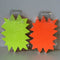 Klika - Fluor ster 16x12 cm fluor geel+fl.oranje - 20 stuks