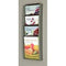 Klika - Folder-wand 4 x A5 - bxhxd 184x520x83 mm - 3 stuks