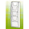 Klika - Folder-wand 4 x A5 - bxhxd 184x520x83 mm - 3 stuks