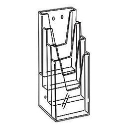 Klika - Folderbak 4 vaks 1/3 A4 hangend
