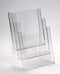 Klika - Folderbakje A4-3-vaks 230x32mm staand TA - 4 stuks