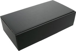 Klika - Geschenkdoos | Struktura vita | karton | 2 flessen | 360x192x93mm | zwart | 25 stuks