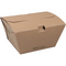 Klika - Go!Mealbox | 1000ml | 11.5x9x7.5cm | karton | bruin | 200 stuks