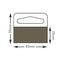 Klika - Hang-ups 43x35 mm slot rol 2000 stuks - 2 stuks