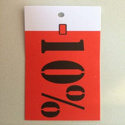 Klika - Hangetiket 35x70 mm -10% gesneden 250st