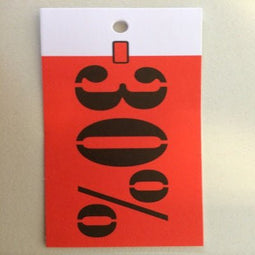 Klika - Hangetiket 35x70 mm -30% gesneden 250st - 20 stuks