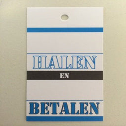 Klika - Hangetiket 35x70 mm .. halen .. b 250st - 20 stuks