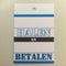 Klika - Hangetiket 35x70 mm .. halen .. b 250st - 20 stuks