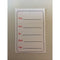 Klika - Hangetiket 40x60 mm bedrukt zwart + rood - 9 stuks