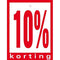 Klika - Hangetiket 60x80 mm 10% korting 100 stuks - 15 stuks