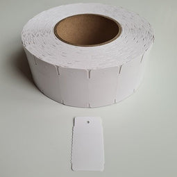 Klika - Hangetiket op rol 58x30 mm perf.wit 2000