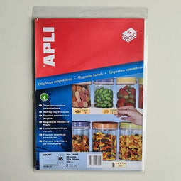 Klika - inkjet magnetic schaplabel 28x80 mm - 5 stuks