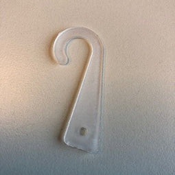 Klika - J-hanger transparant met gat 1000 stuks