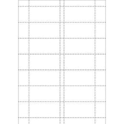 Klika - Kaartjes 74x37mm 14 stuks per vel, 5 vel