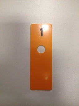 Klika - kamerschijf geel 40x120 mm NUMMER 1