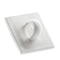 Klika - Kleefoogje 19x19 mm wit 100 stuks - 11 stuks