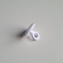 Klika - Kleefoogje rond 20 mm wit 100 stuks - 6 stuks