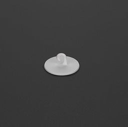 Klika - Kleefoogje rond 36 mm wit met haak 100st - 6 stuks