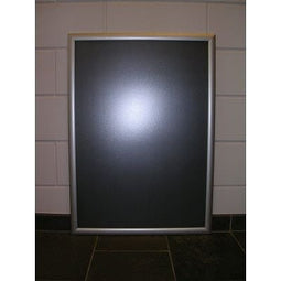 Klika - Klik-lijst 33x130 cm ALU-klap 25mm recht - 2 stuks