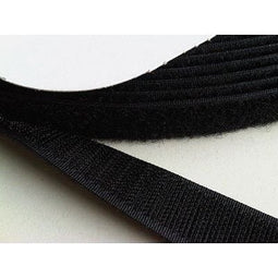 Klika - Klitteband 50mm zwart -back to back- 25m - 2 stuks