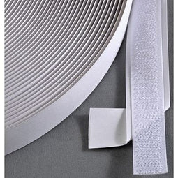 Klika - Klitteband klevend 20mm wit haak 25m - 7 stuks