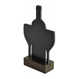 Klika - Krijt-tafelstandaard Wijn bxh 10x18cm - 15 stuks
