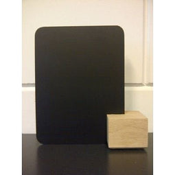 Klika - Krijtbordje A5 met eiken blokje 60x60x48 - 12 stuks