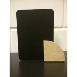 Klika - Krijtbordje A7 met eiken blokje 30x30x30 - 20 stuks