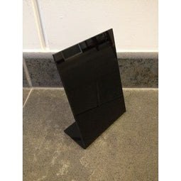Klika - L-standaard ZWART acryl 150x210mm bxh - 30 stuks