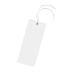 Klika - Label 60x140mm wit met oog en draad