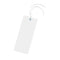 Klika - Label 60x140mm wit met oog en draad