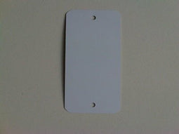 Klika - Label metaal 55x100 mm wit 2 gaten 1000