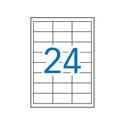 Klika - laser A4 etiketten 64,6x33,8mm poly - 2 stuks