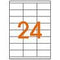 Klika - laser A4 etiketten 70x35mm fl.oranj - 2 stuks